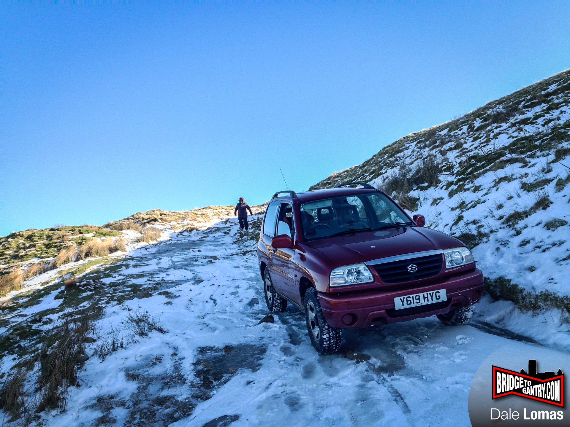 Solid icy descent